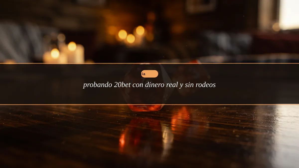 probando 20bet con dinero real y sin rodeos