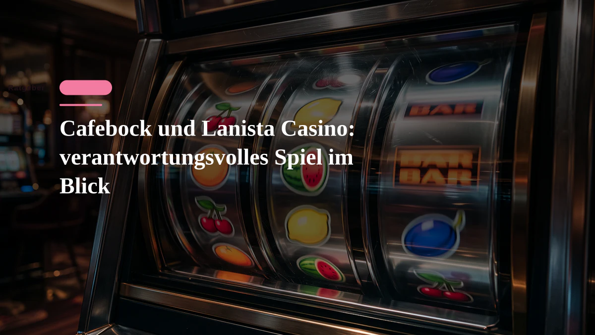 Cafebock und Lanista Casino: verantwortungsvolles Spiel im Blick