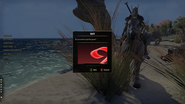 ESO PTS Quit Dialog