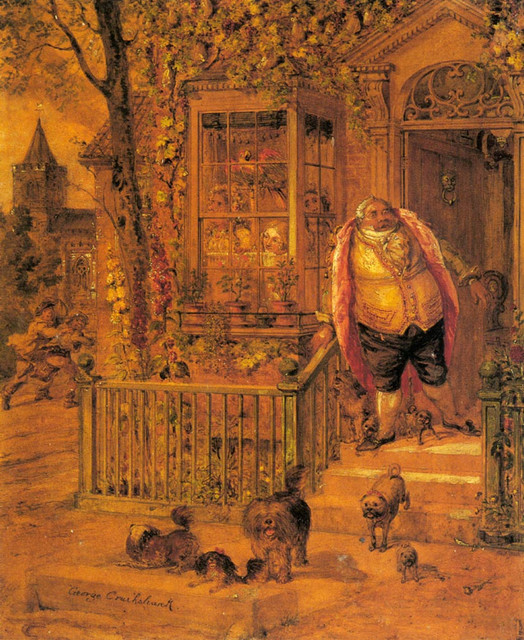 Cruikshank-George-A-Runaway-Knock