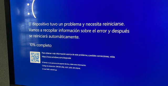 Pantalla azul