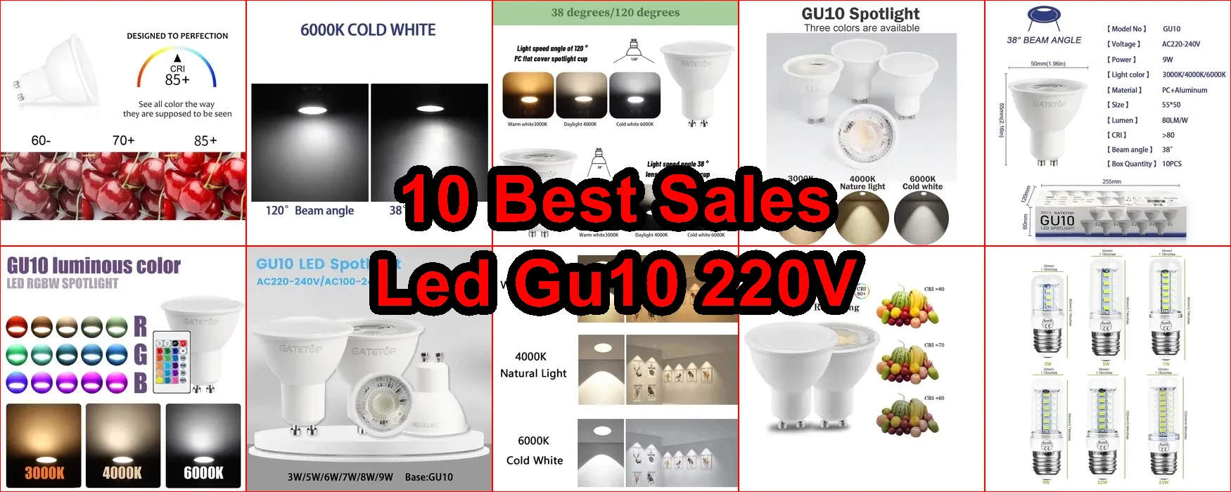 GU10 220V LED燈 評價