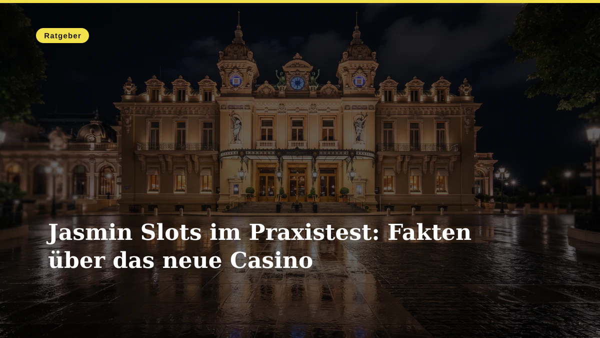 Jasmin Slots im Praxistest: Fakten über das neue Casino