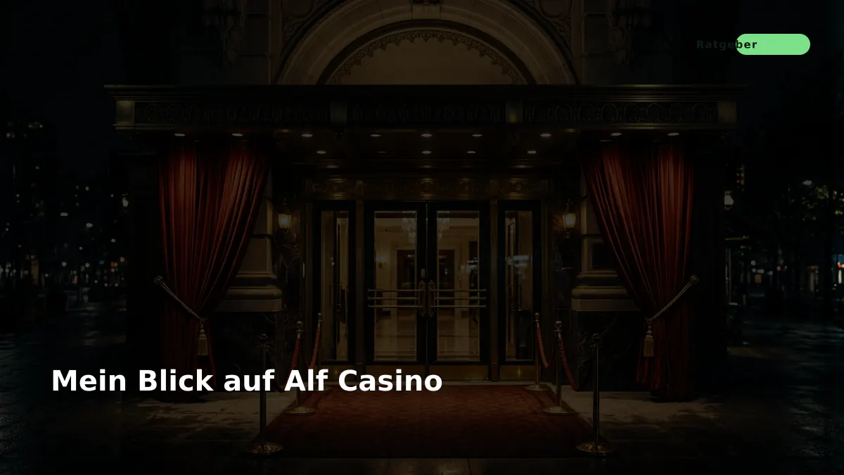 Mein Blick auf Alf Casino