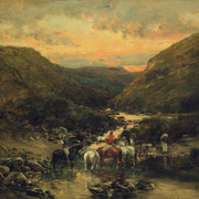 Victor-Pierre-Huguet-Ravine-Near-Biskra
