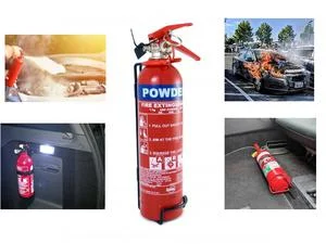 Powder Fire Extinguisher With Car Mount Bracket 1Kg