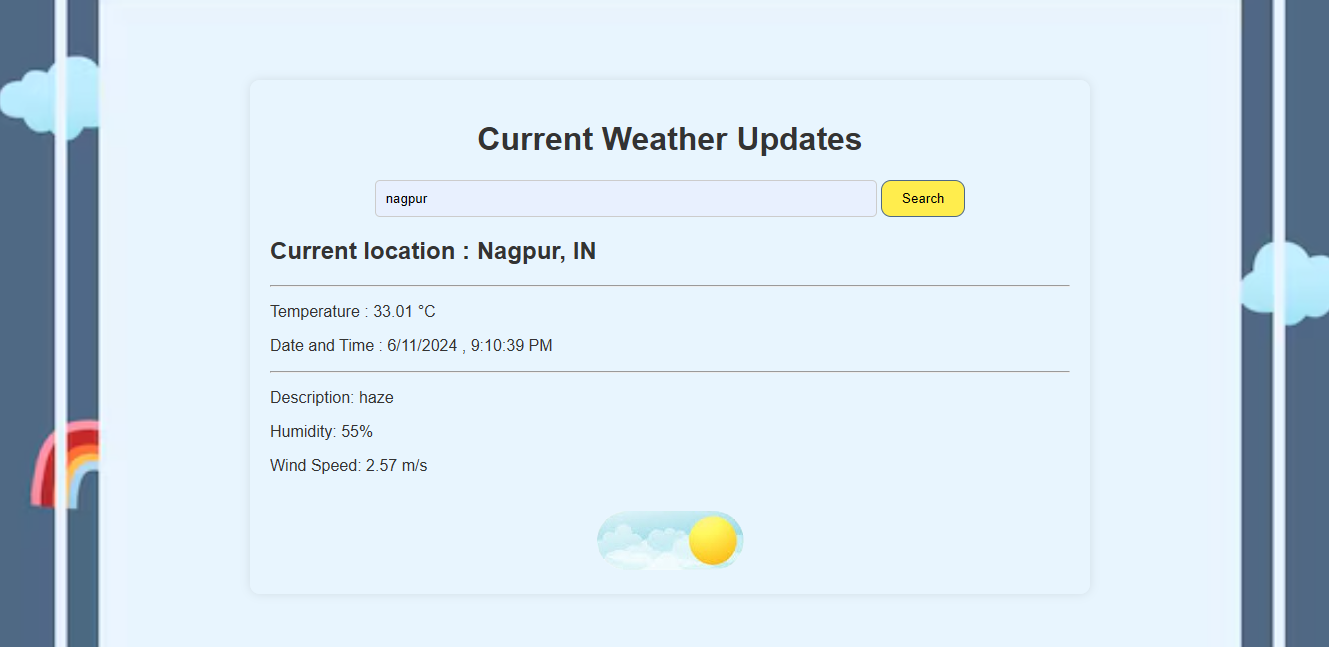 Weather App Light Mode