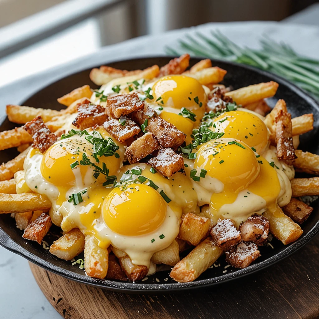Irresistible Breakfast Poutine Hollandaise Sauce Recipe