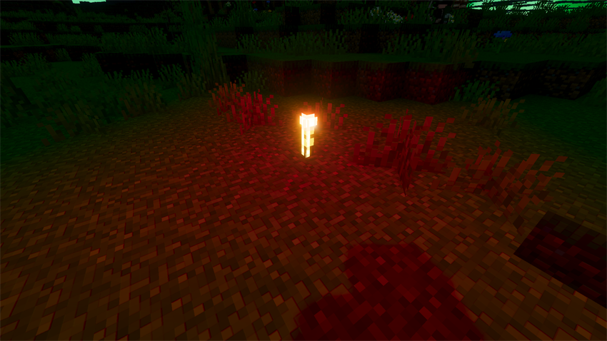 torch red glow