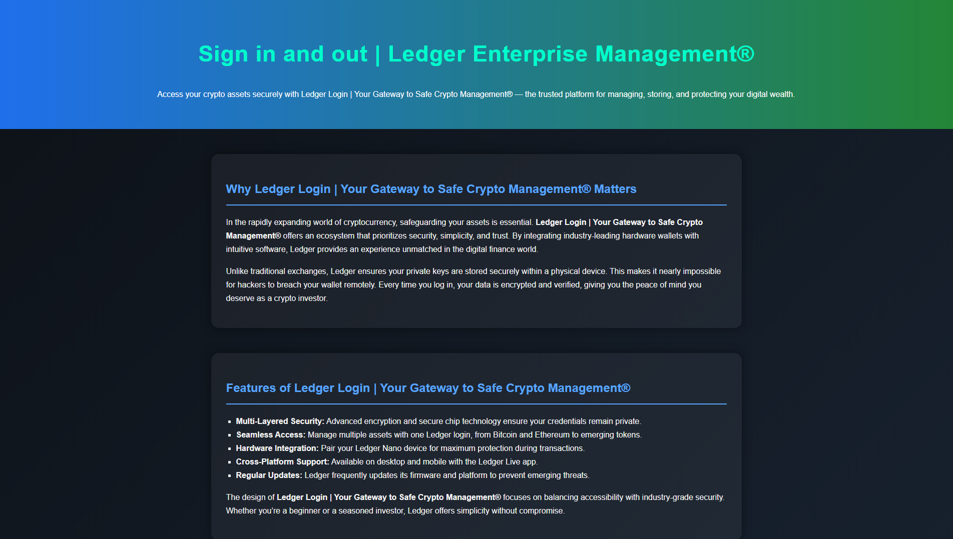 Stored capture of com-ledgerlogin-portal.pages.dev
