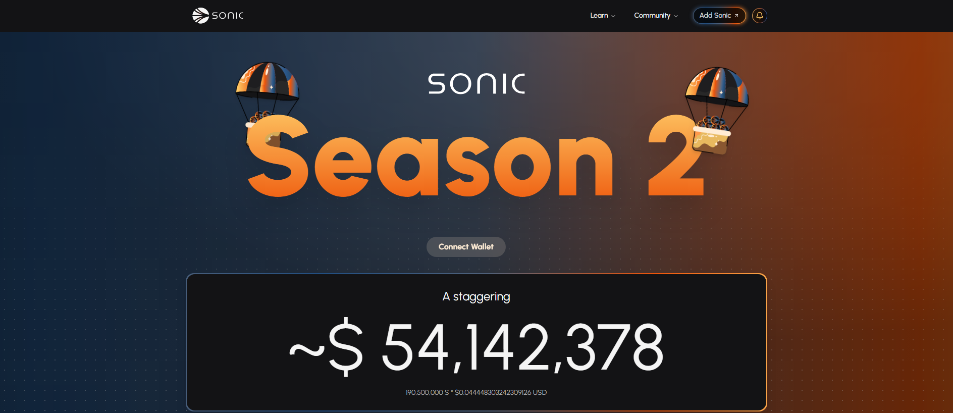 Captura de tela de claim-soniclabs.app
