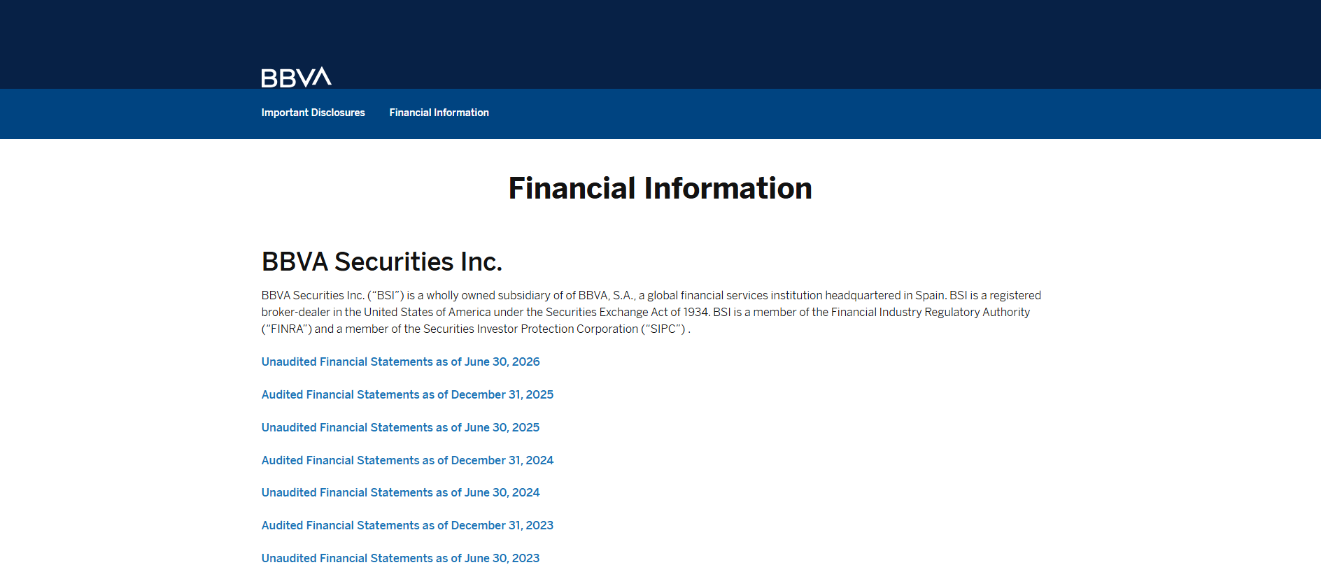 Stored capture of bbvasecurities.com