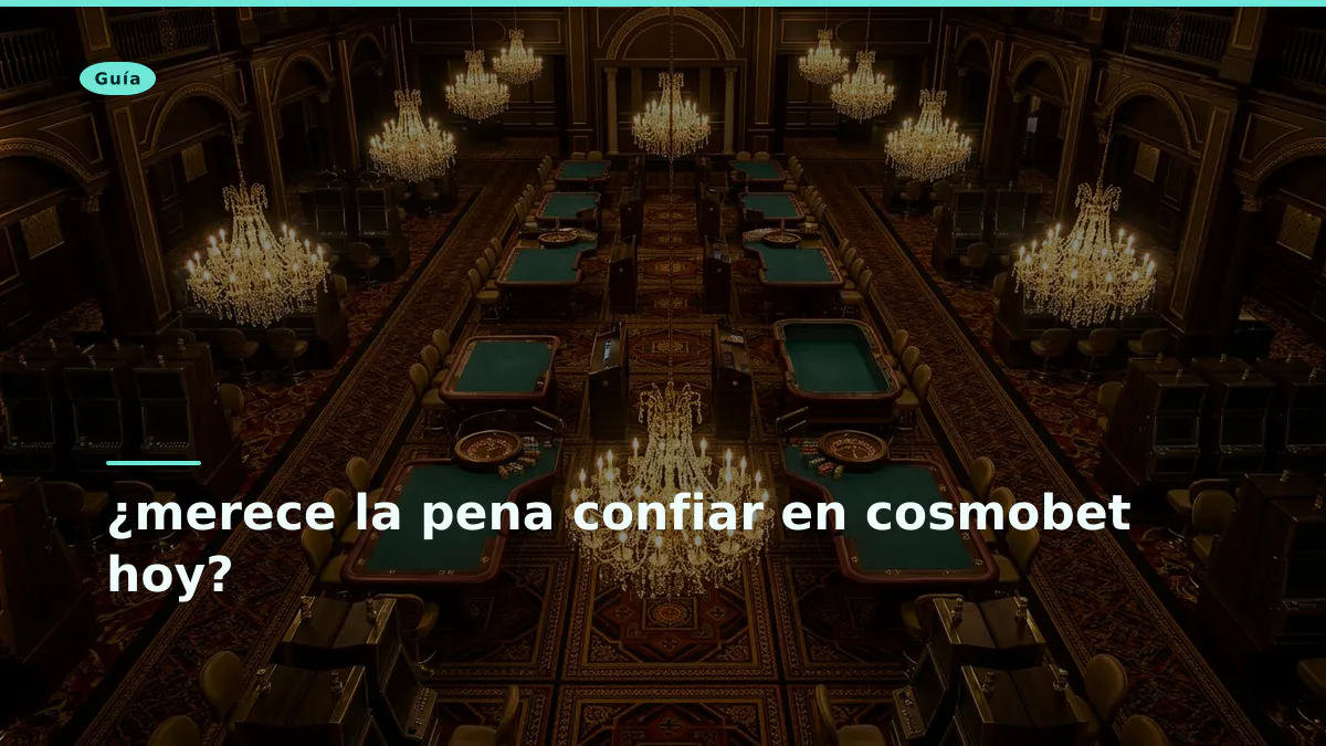 ¿merece la pena confiar en cosmobet hoy?