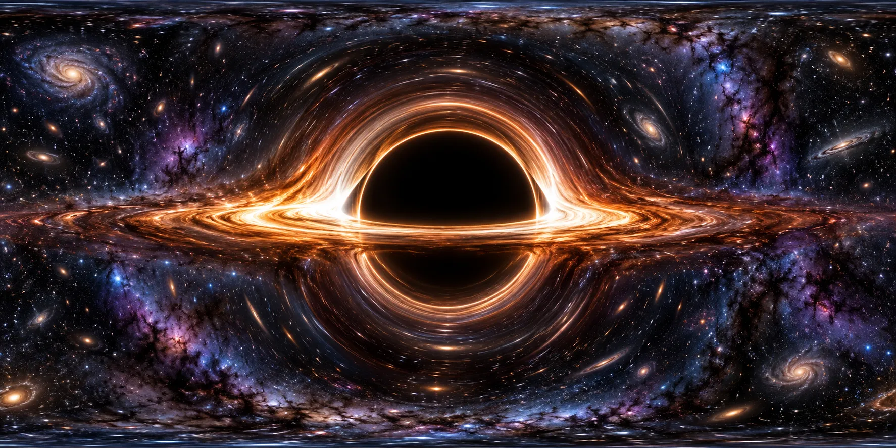 Room 05 — Cage Panorama A — Galactic Horizon — 360 degree equirectangular
