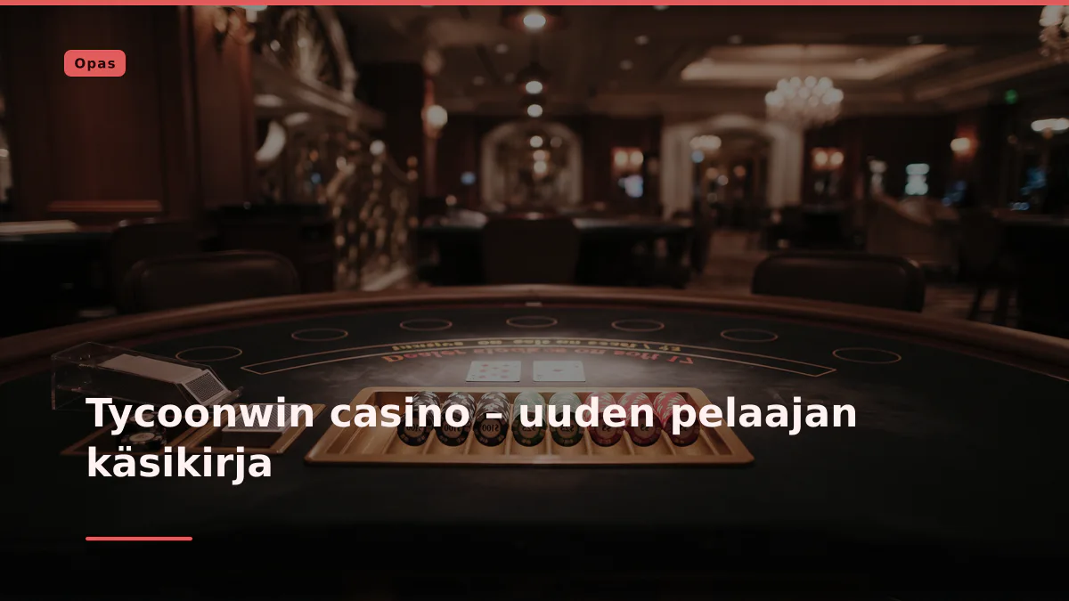 Tycoonwin casino – uuden pelaajan käsikirja