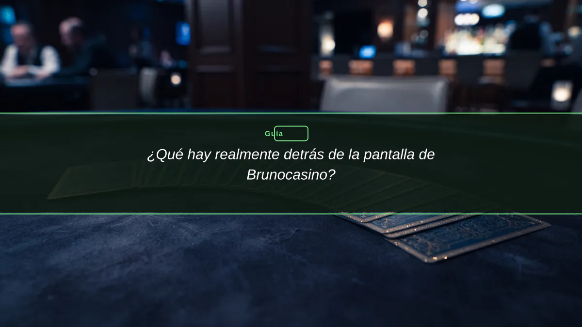 ¿Qué hay realmente detrás de la pantalla de Brunocasino?