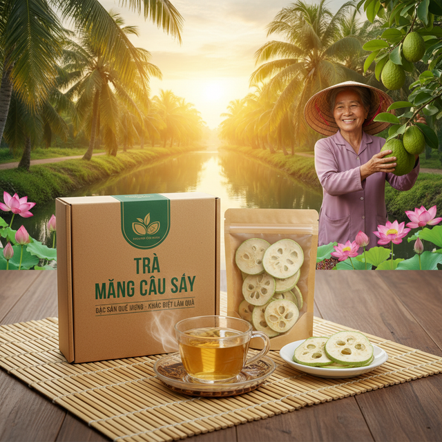 Trà mãng cầu sấy làm quà có gì khác so với các loại trà khác?