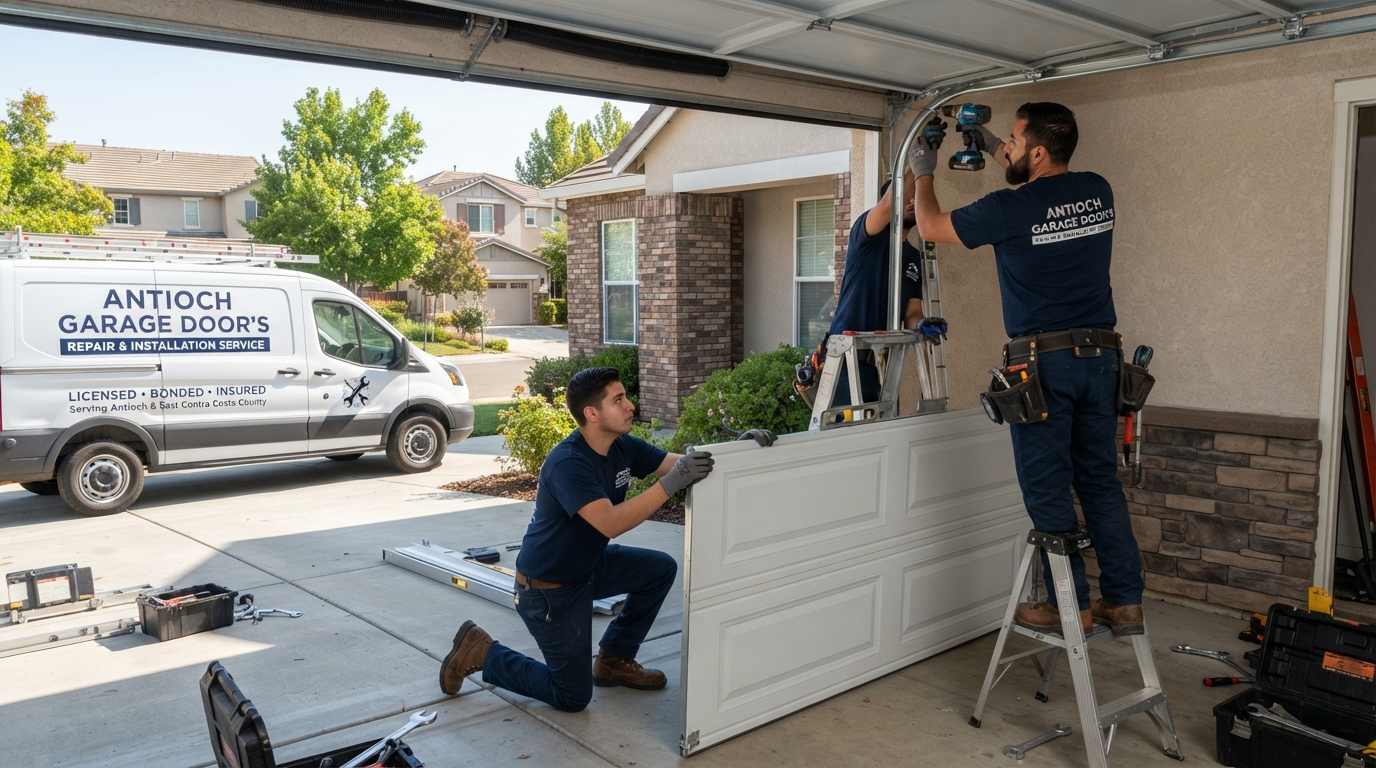 Garage door installation work in Antioch, CA