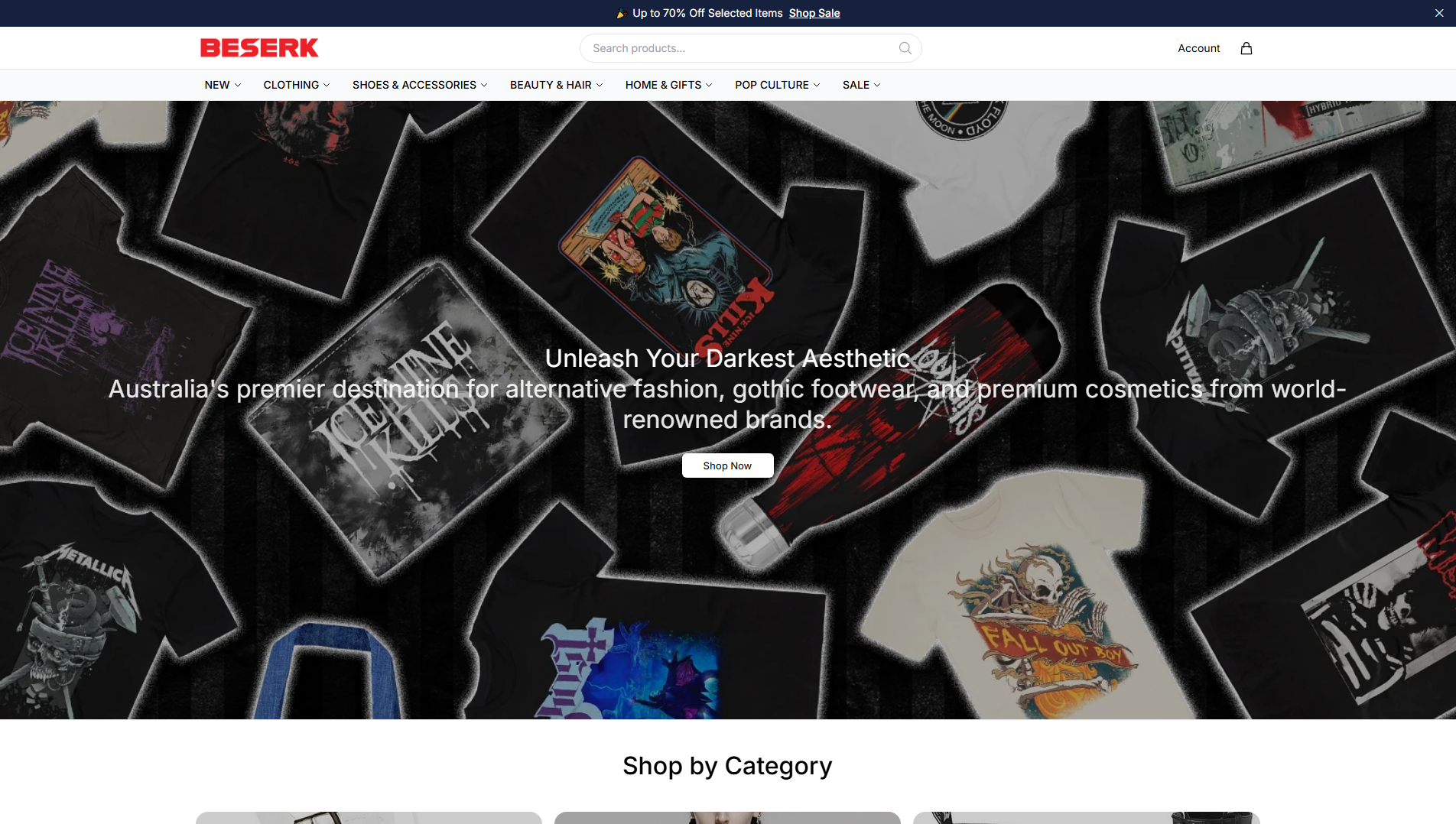 Stored capture of beserkonline.shop