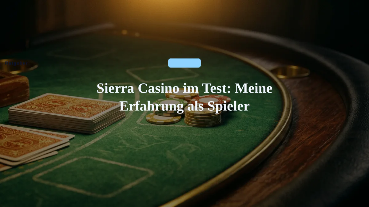 Sierra Casino im Test: Meine Erfahrung als Spieler