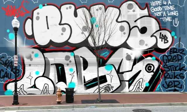 Graffiti artwork by Zkur
