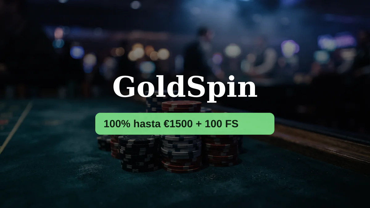 GoldSpin casino — bono de bienvenida 100% hasta €1500 + 100 FS, pagos: Visa, Mastercard, Skrill, Neteller, Paysafecard GoldSpin casino — bono de bienvenida 100% hasta €1500 + 100 FS, pagos: Visa, Mastercard, Skrill, Neteller, Paysafecard