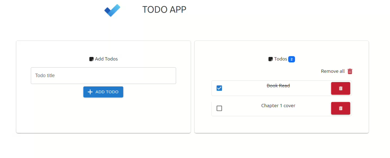 Todo App additional view