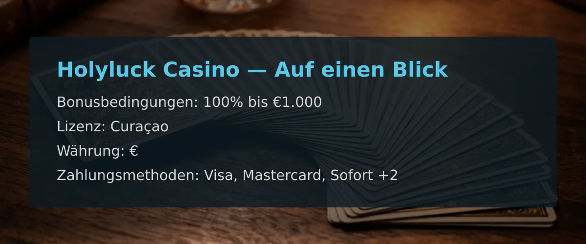 Holyluck Casino — Auf einen Blick