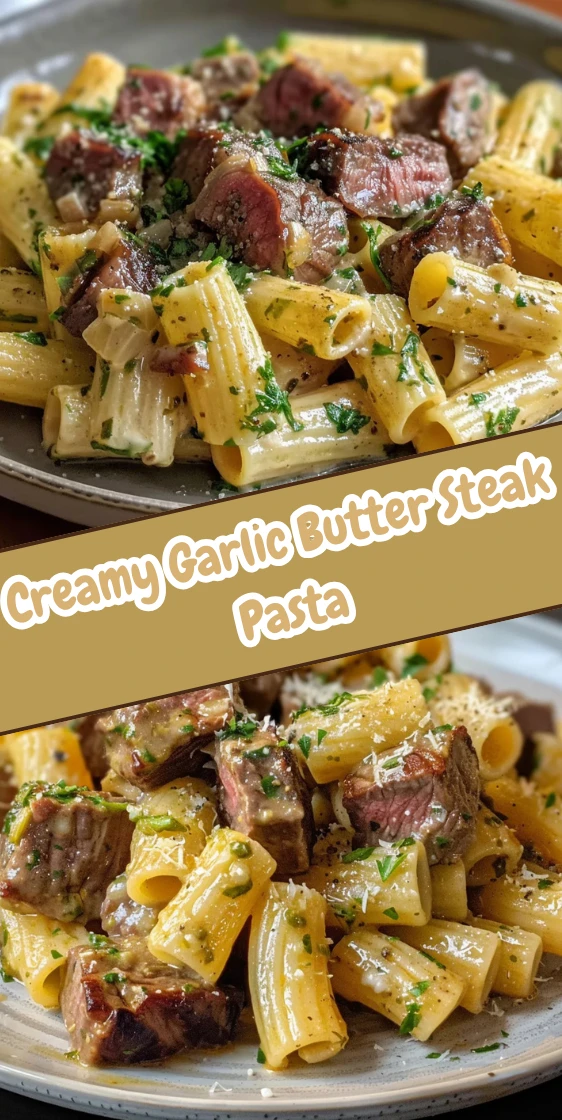 Garlic Butter Steak Rigatoni – Easy Creamy Family Dinner Idea