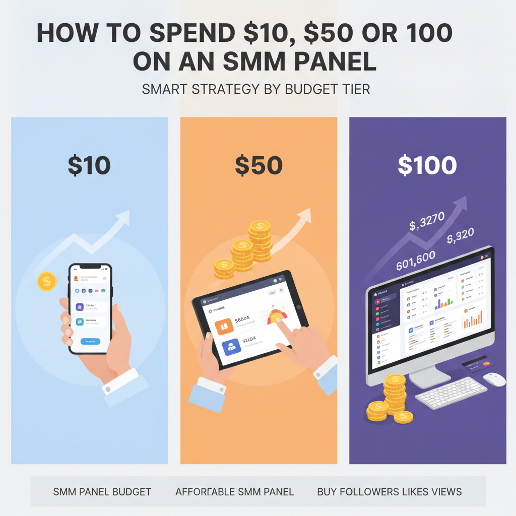 How to Spend $10, $50 or $100 on an SMM Panel: Smart Strategy by Budget Tier