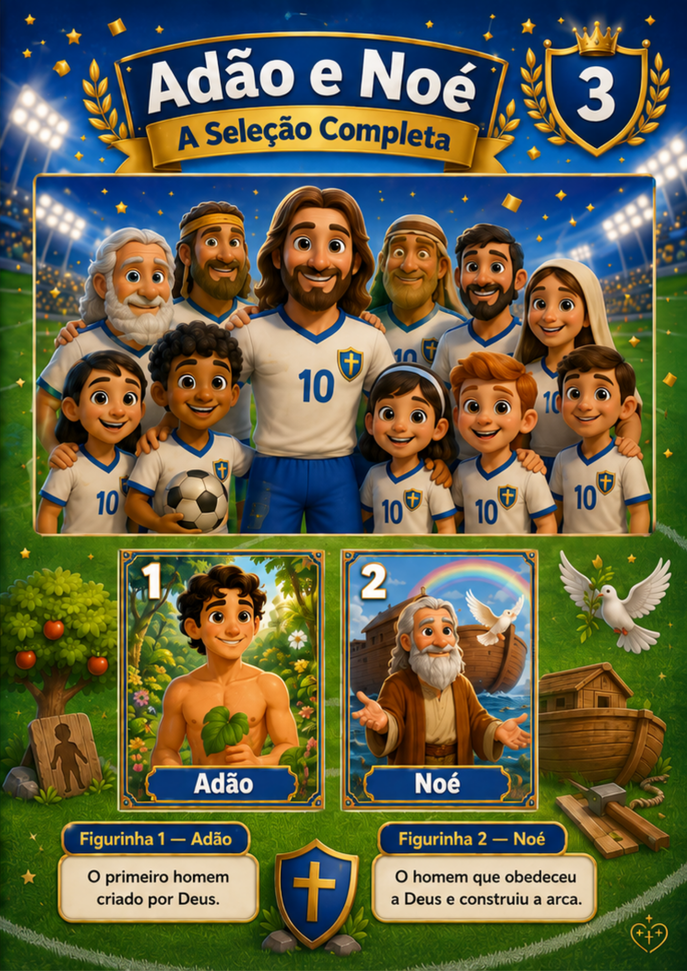 Página 4 do Álbum Bíblico A Seleção de Cristo