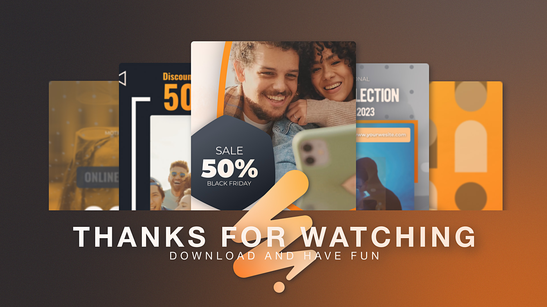 Clean Orange Instagram Reel