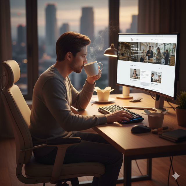 واجهة بناء المواقع بالذكاء الاصطناعي