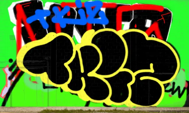 Graffiti artwork by Tkiz
