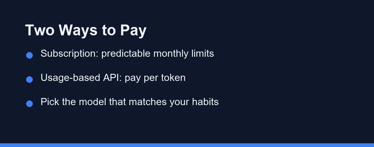 Two Ways to Pay