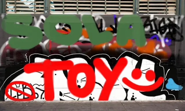 Graffiti artwork by SOLAR