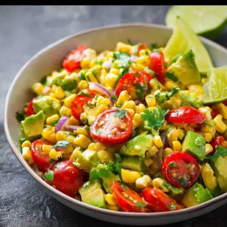 Avocado Corn Lime Salad: Fresh Summer Mix Delight