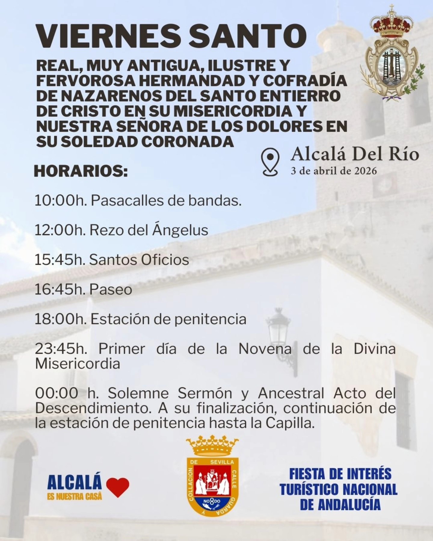 Horarios e Itinerarios de las Procesiones de la Semana Santa de Alcalá ...