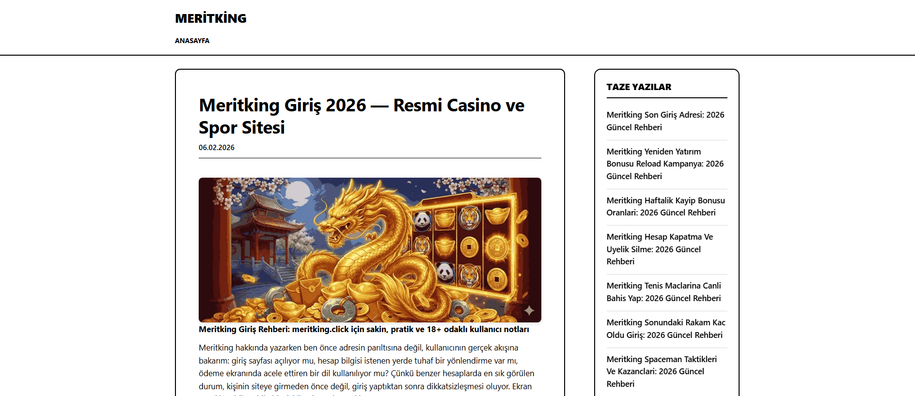 Screenshot of meritking.click