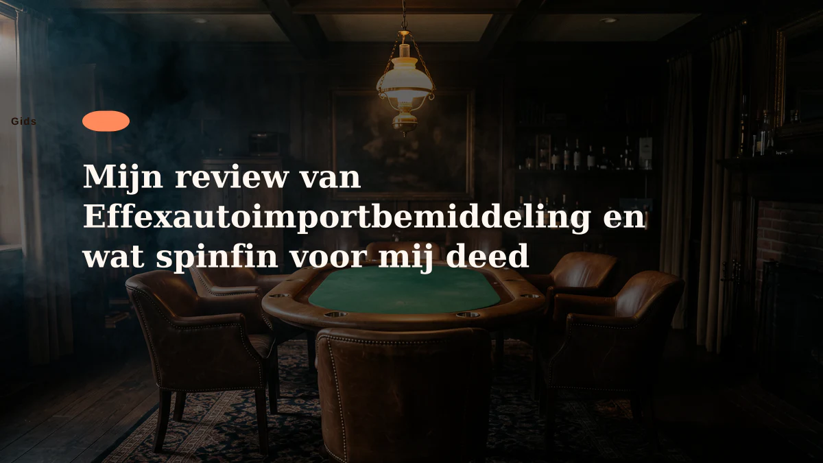 Mijn review van Effexautoimportbemiddeling en wat spinfin voor mij deed