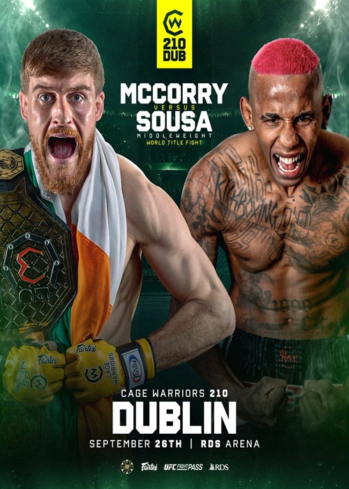 Sporty walki: Cage Warriors 210 w Dublinie walka: Paddy McCorry - Gustavo Sousa (26.09.2026) PL.1080P.HDTV.H264-NoGRP / polski komentarz