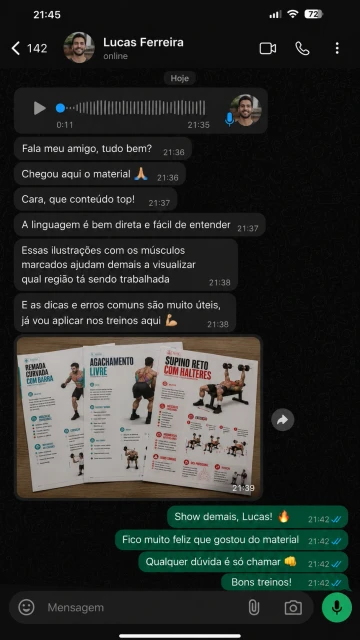 Depoimento de personal trainer - Base Visual