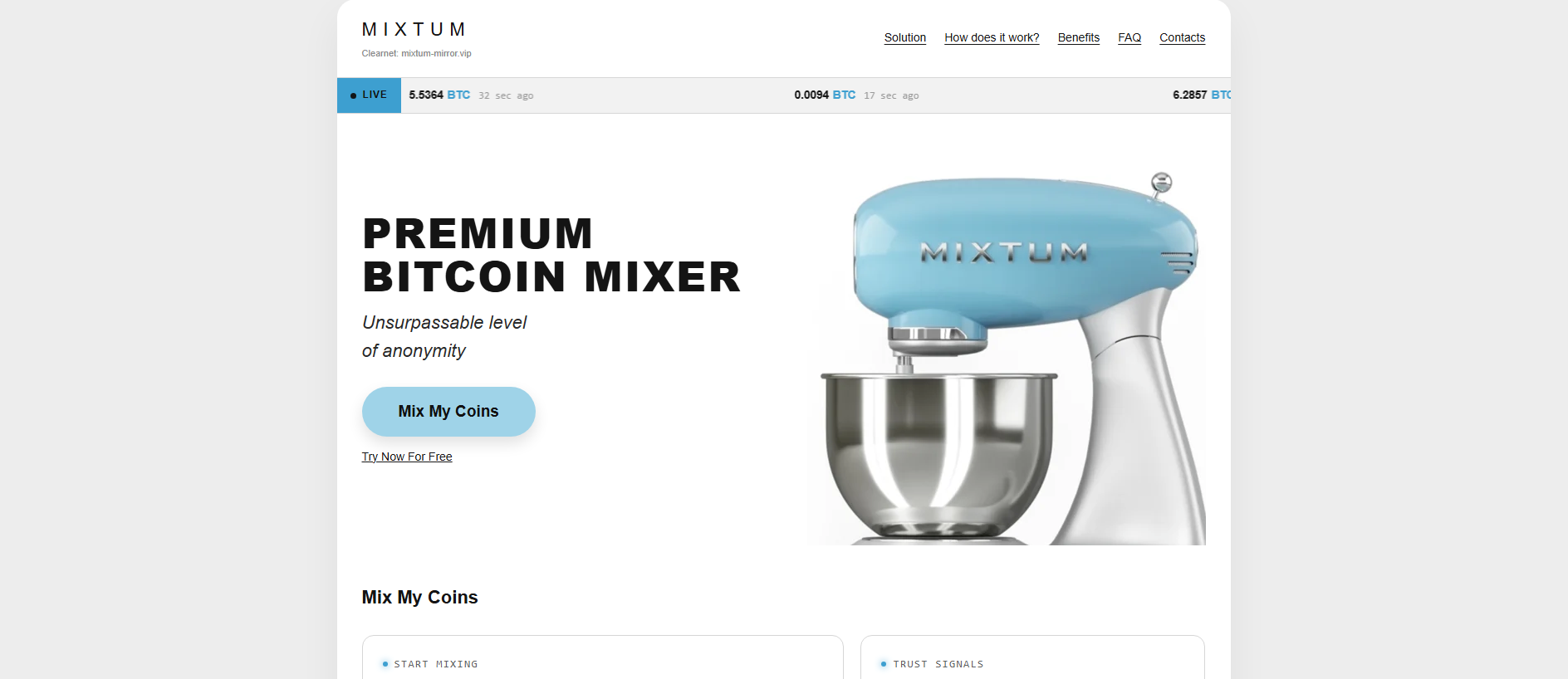 Stored capture of mixtum-mixer.top