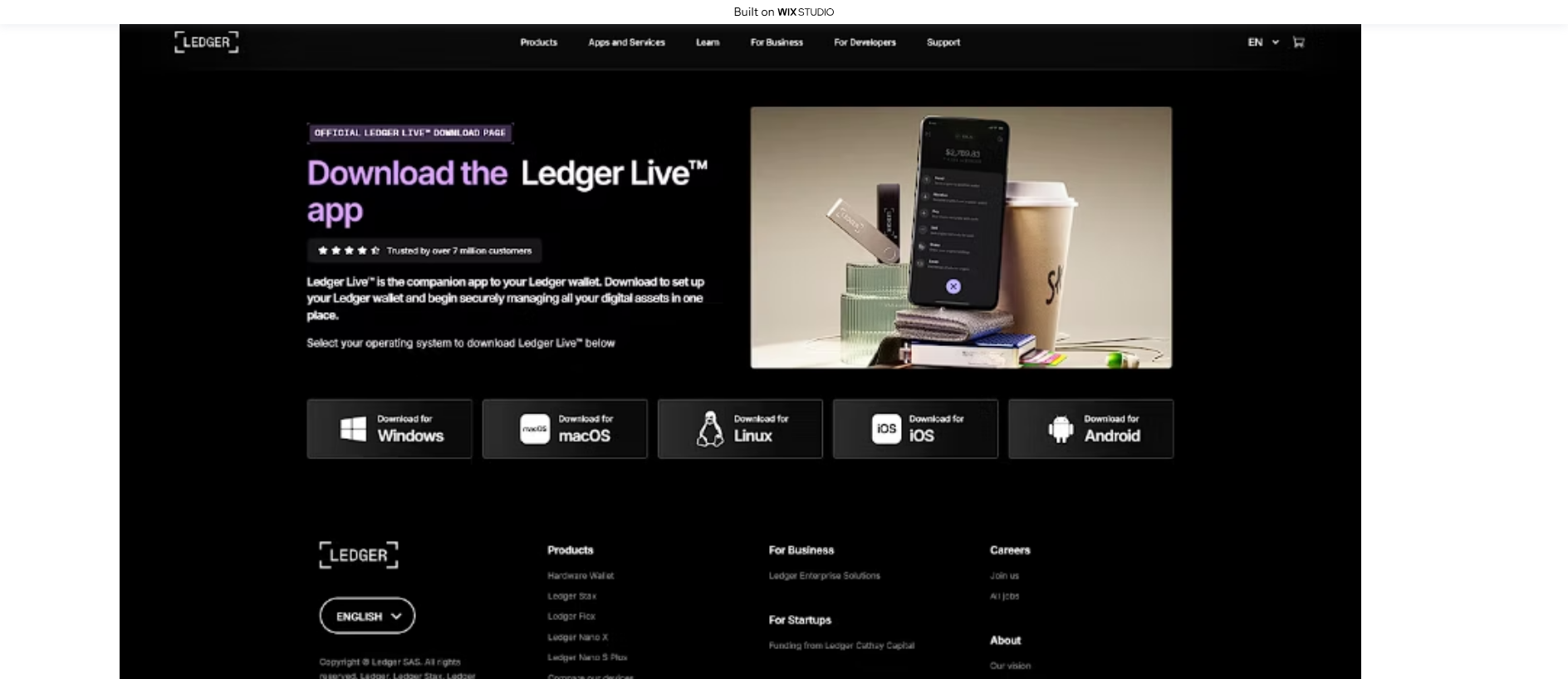 Forensic screenshot of [REDACTED] showing the phishing page layout
