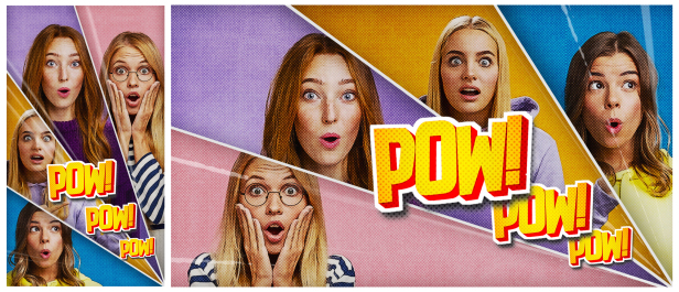 Comic Multi Split Screen Reactions - 7