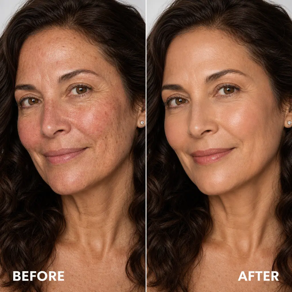 Before and after foundation results