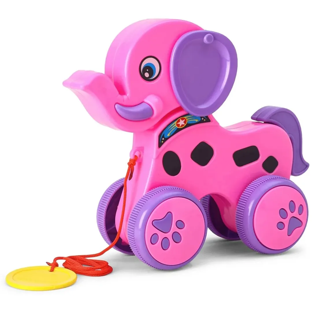 My Little Tusker Elephant Pull Along Toy for Kids