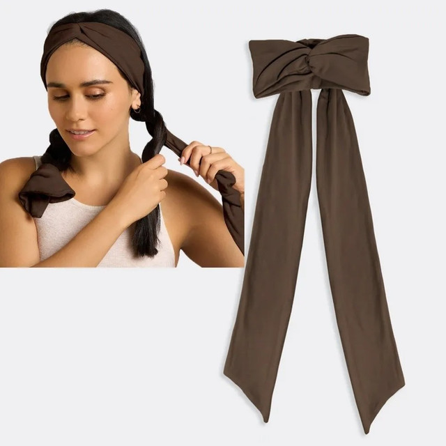Soft heatless curling hair band