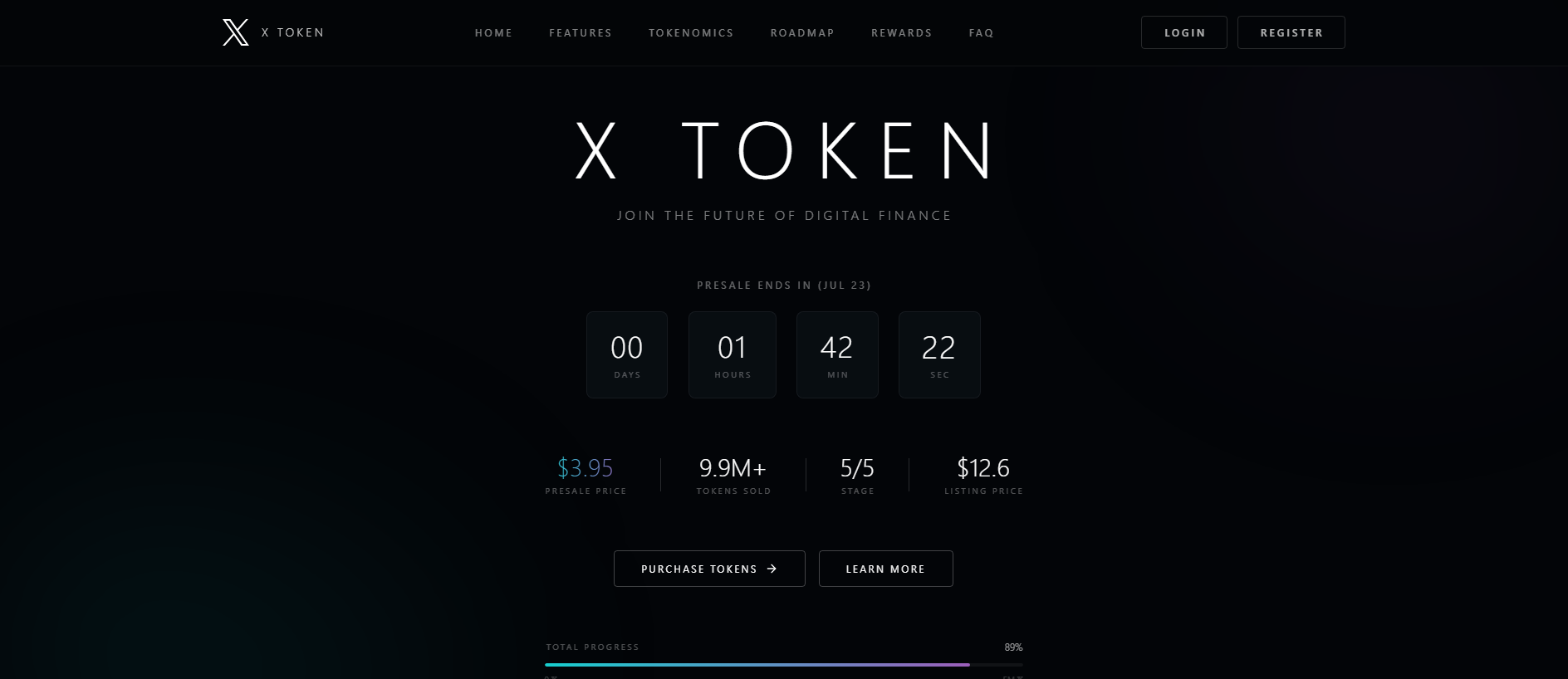 Screenshot of xtoken-hub.com