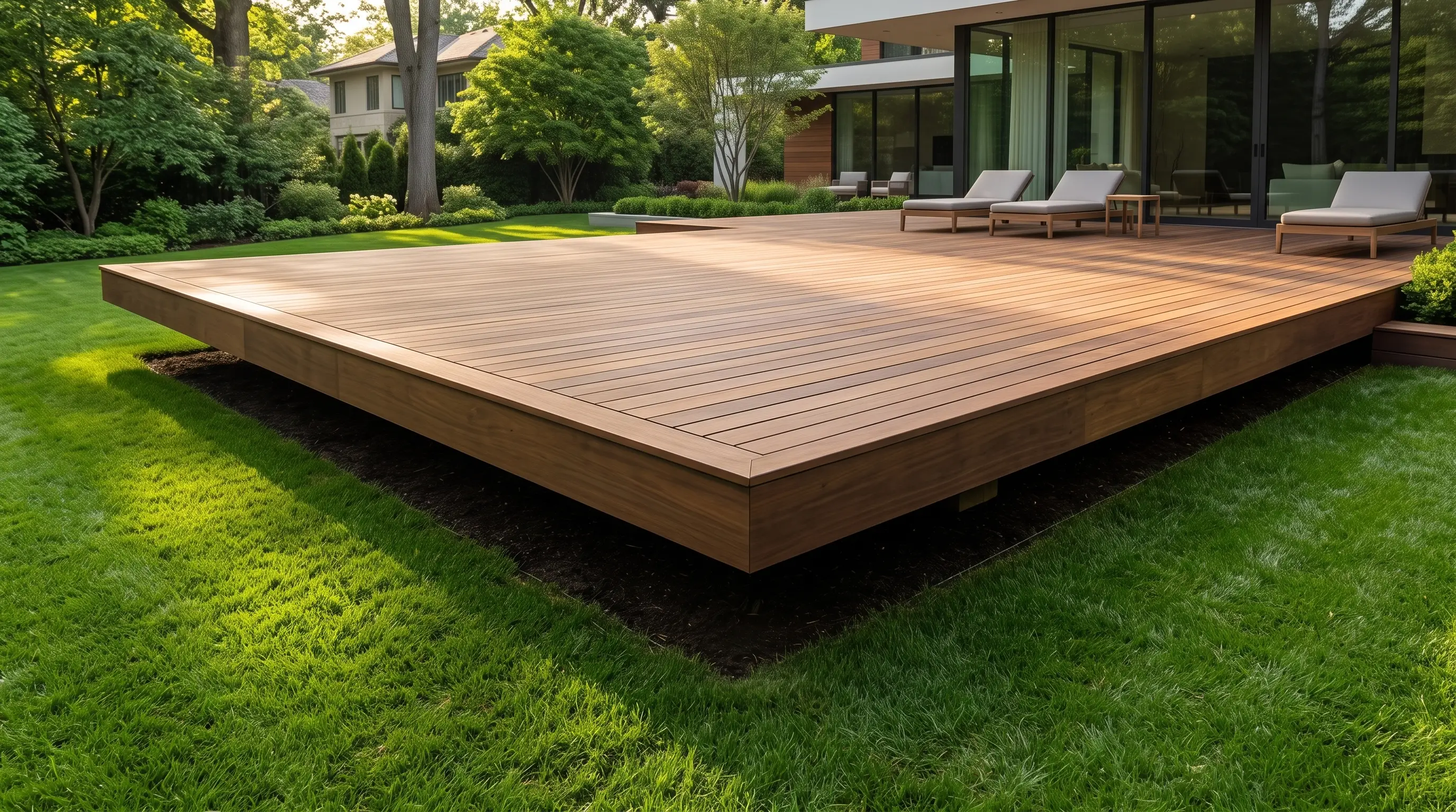 Levitating Invisible-Base Floating Decks